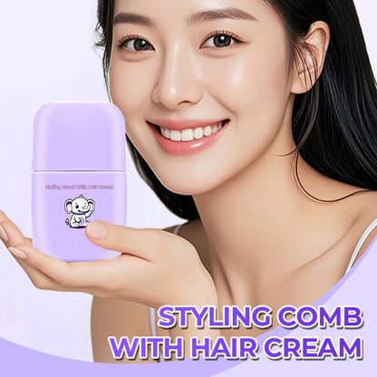 🦋 ACQUISTA 2, RICEVI 1 GRATIS ! ✨ Pettine per lo Styling con Crema per Capelli – Domina la Crespo, Aggiunge Lucentezza & Perfetto per quando sei in Movimento 💇‍♀️