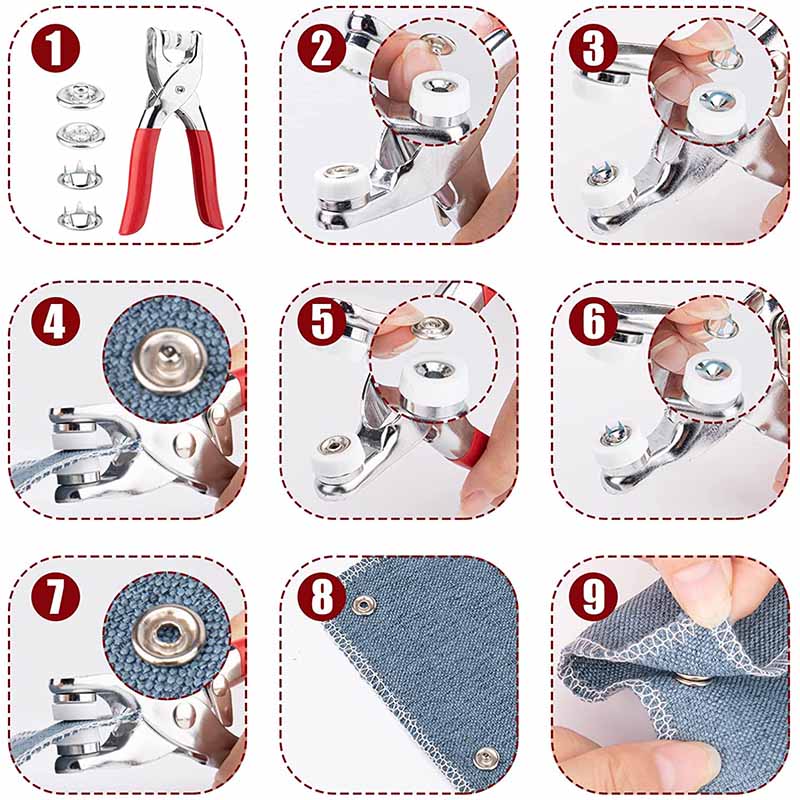🪡 50% DI SCONTO! 🔘 Strumento Fai da Te per Bottoni Automatici – Senza Cuciture, Facile da Usare & Riparazioni Rapide ✨🧵