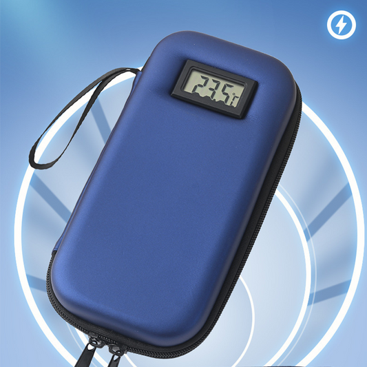 Custodia da viaggio per refrigeratore di insulina con display della temperatura