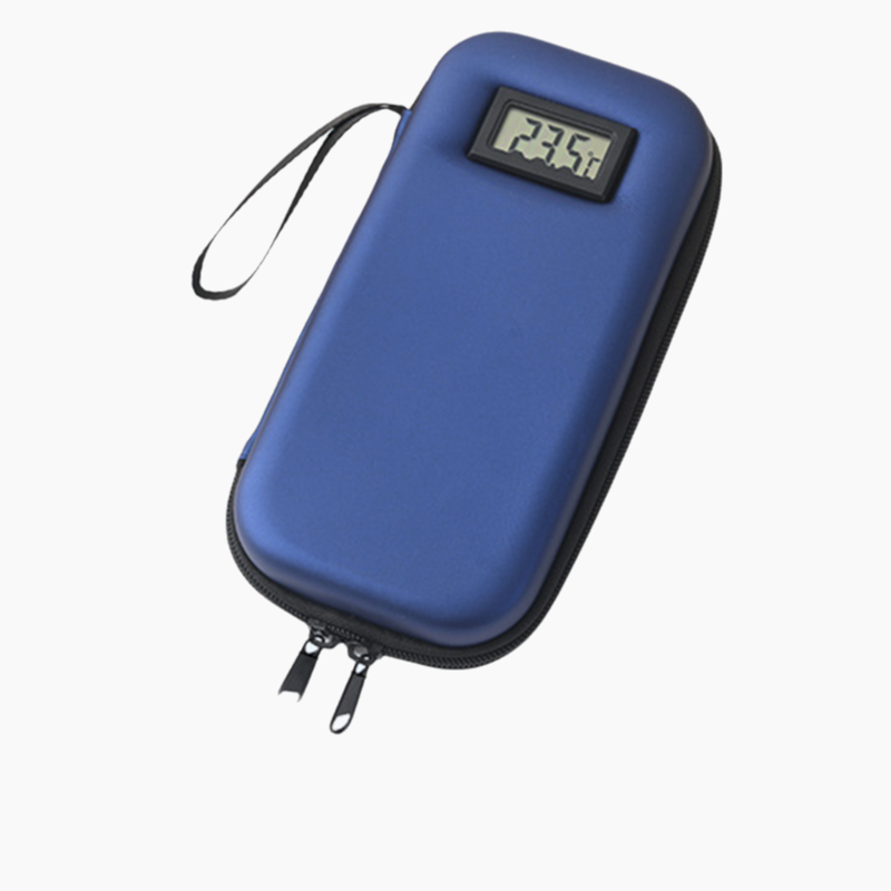 Custodia da viaggio per refrigeratore di insulina con display della temperatura