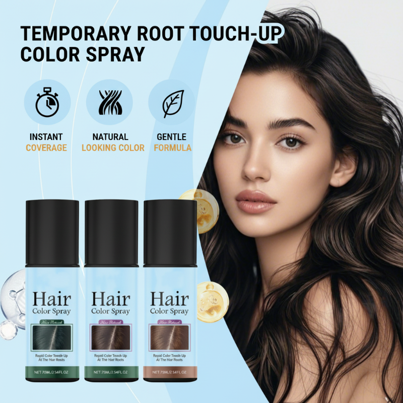 Spray colorante temporaneo per ritoccare le radici