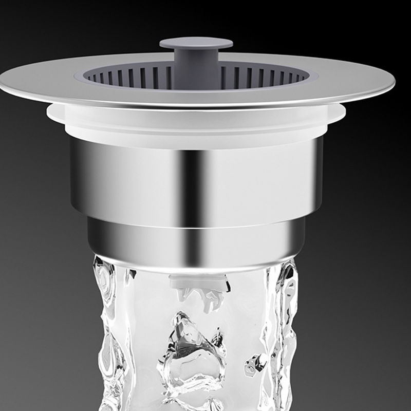 Tappo di scarico per lavello a scomparsa con filtro