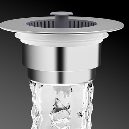 Tappo di scarico per lavello a scomparsa con filtro