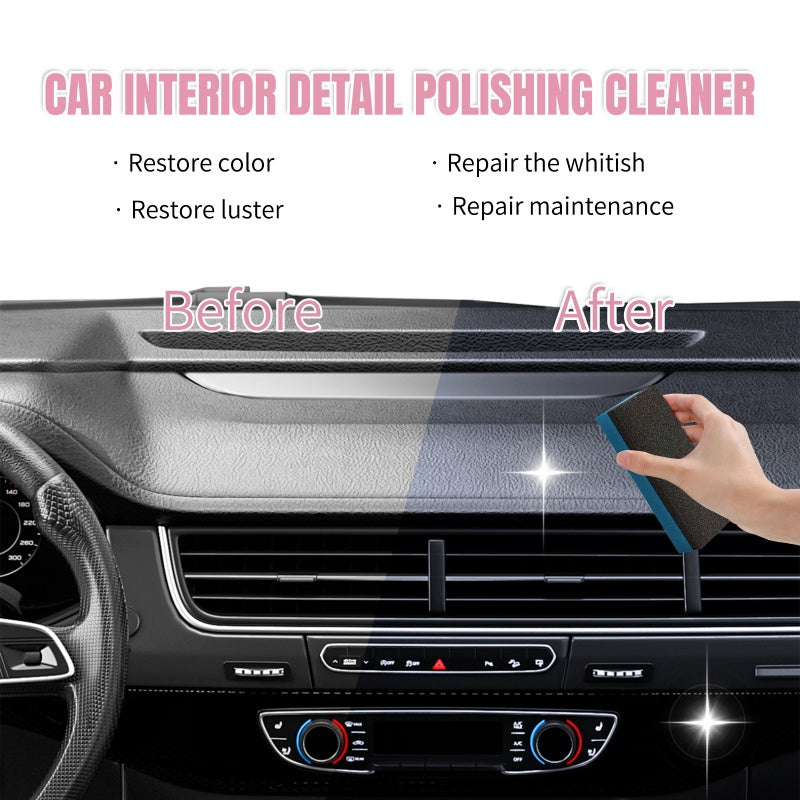Detergente lucidante per interni auto