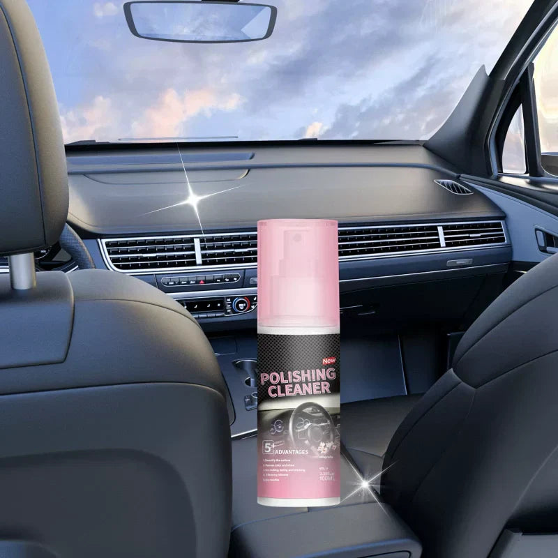 Detergente lucidante per interni auto