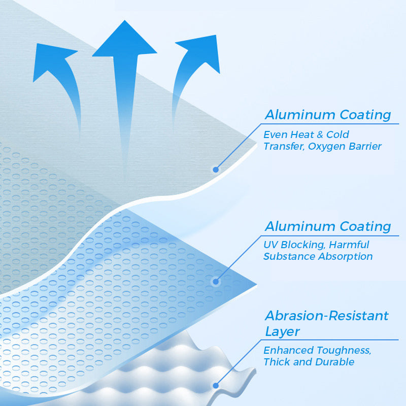 Sacchetti riutilizzabili in alluminio sigillabili per alimenti