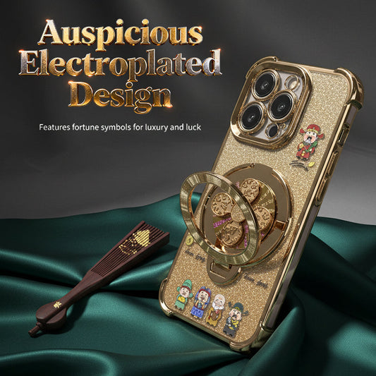 Custodia Dio della Ricchezza con supporto per anello