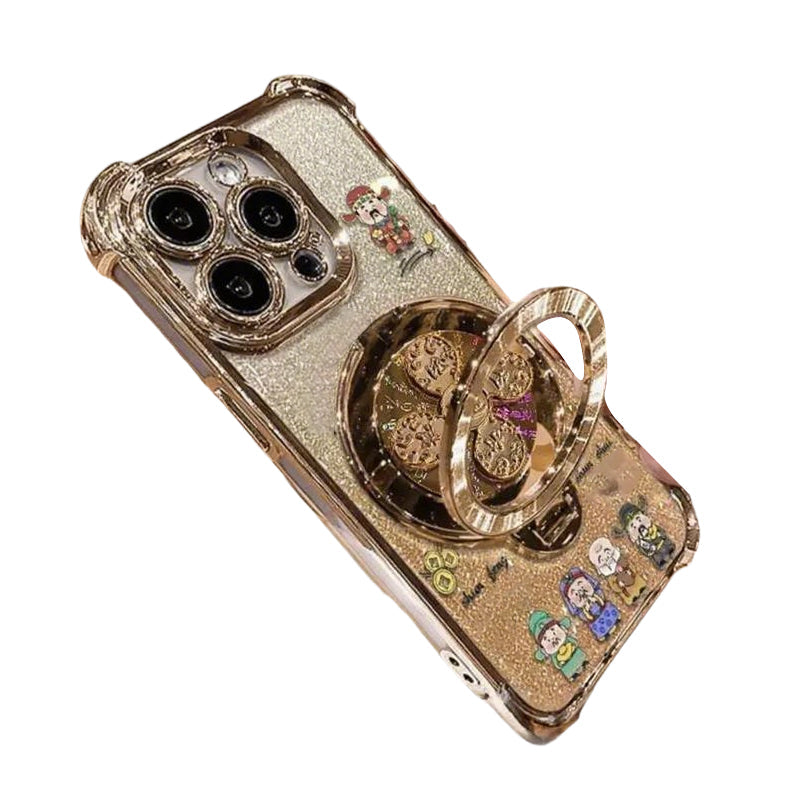 Custodia Dio della Ricchezza con supporto per anello