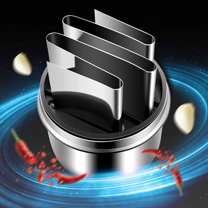 📢📢50% di sconto! 🧄✨ Smerigliatrice per Aglio in Acciaio Inox – Trita Senza Odori, Multifunzione (Peperoncino, Cetriolo, Carne) e Design Compatto! 🔪🏡