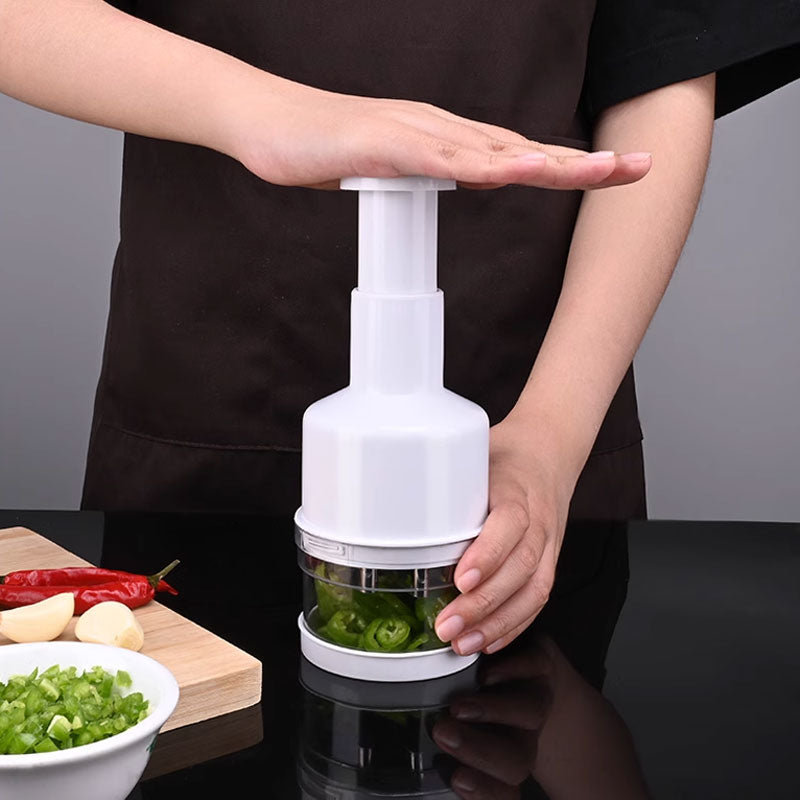 📢📢50% di sconto! 🧄✨ Smerigliatrice per Aglio in Acciaio Inox – Trita Senza Odori, Multifunzione (Peperoncino, Cetriolo, Carne) e Design Compatto! 🔪🏡