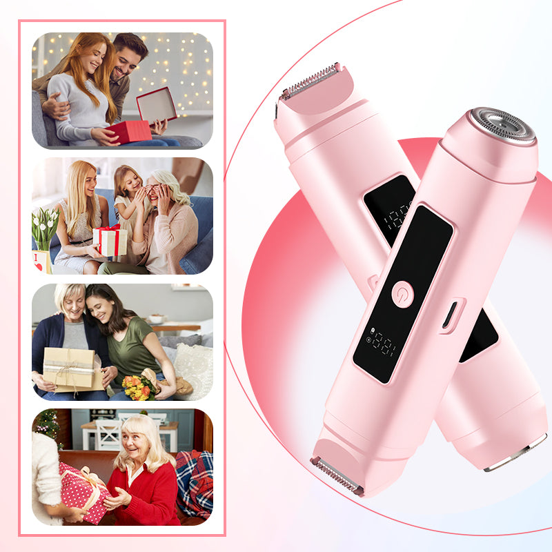 🔥OFFERTA IMPERDIBILE! Rifinitore elettrico a doppia testina per il corpo ✨ Pelle liscia e senza dolore ovunque!