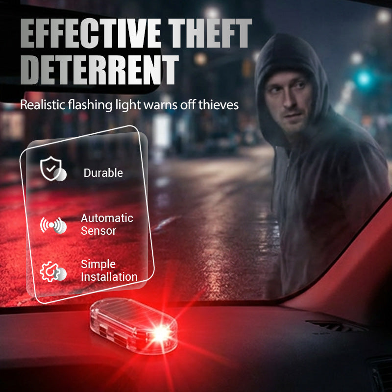 Spia antifurto per auto alimentata ad energia solare