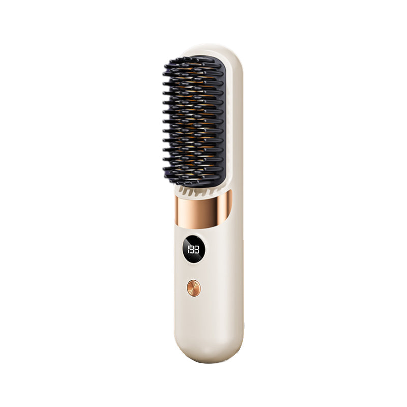 💇‍♀️🔥 Spazzola Lisciante 3-in-1 Senza Fili – liscia, arriccia, districca – USB-C, 4 livelli – capelli perfetti ovunque! ✨