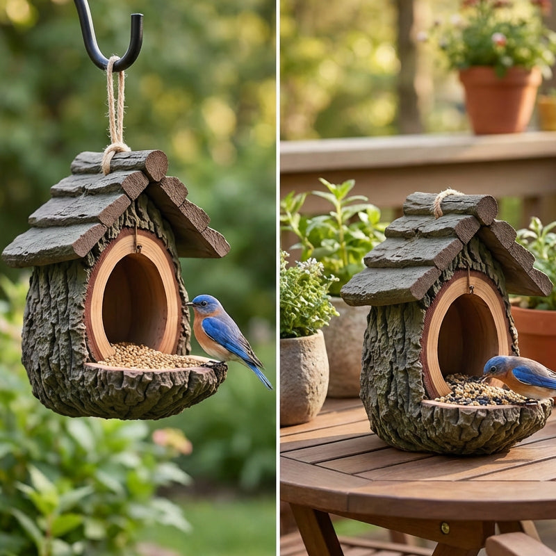 Mangiatoia per uccelli da esterno per decorare il giardino
