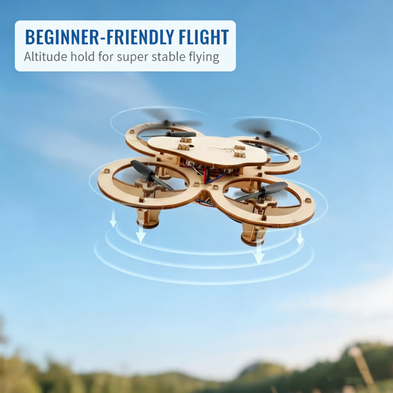 ✈️Kit fai da te per costruire un drone in legno per bambini 🎁💥