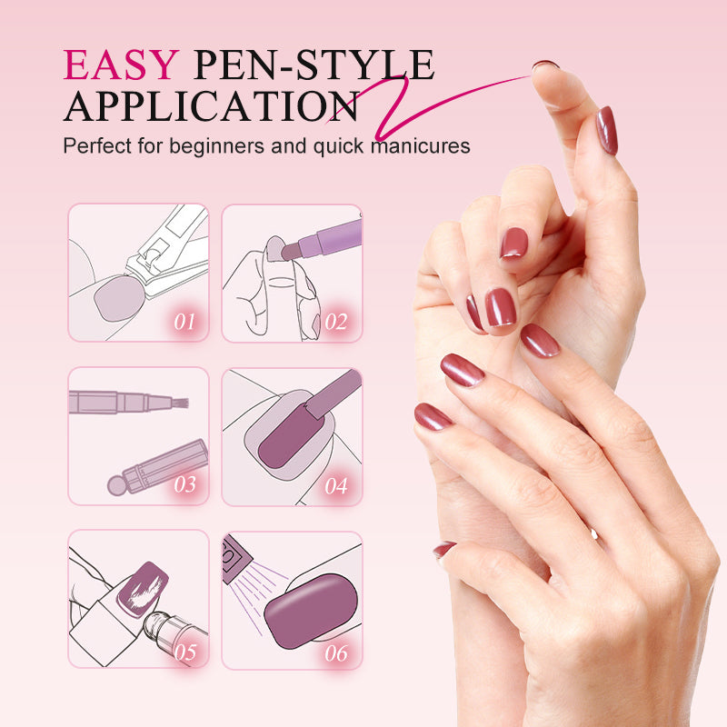 Penna gel per unghie effetto occhio di gatto tutto-in-uno