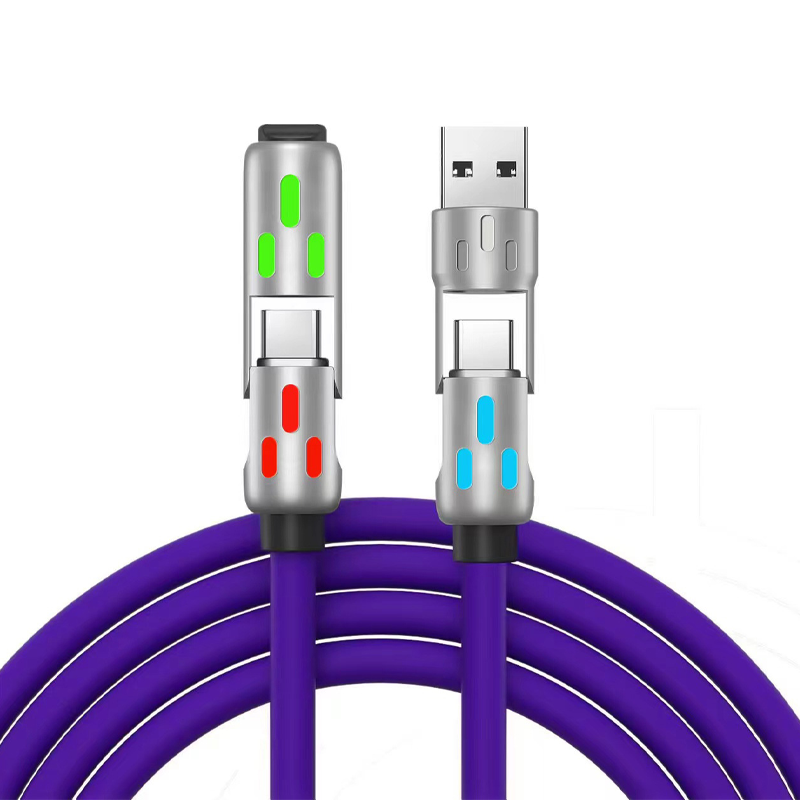 🔥 Oggi -50%! ⚡ Cavo di Ricarica Rapida RGB 4-in-1 Universale