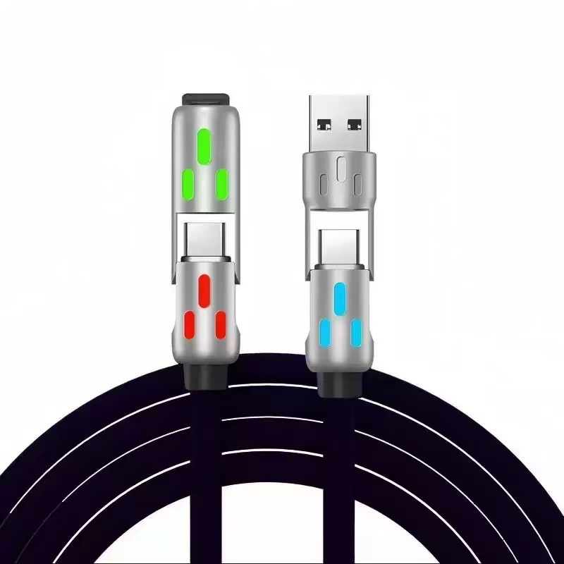 🔥 Oggi -50%! ⚡ Cavo di Ricarica Rapida RGB 4-in-1 Universale