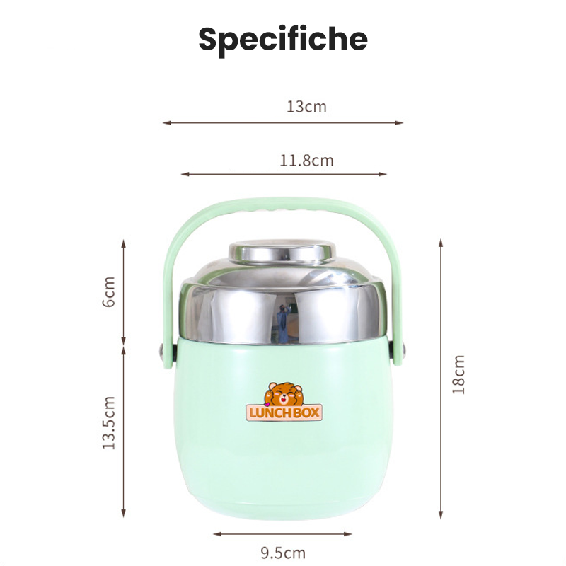 Contenitore termico in acciaio inossidabile da 1,5 litri