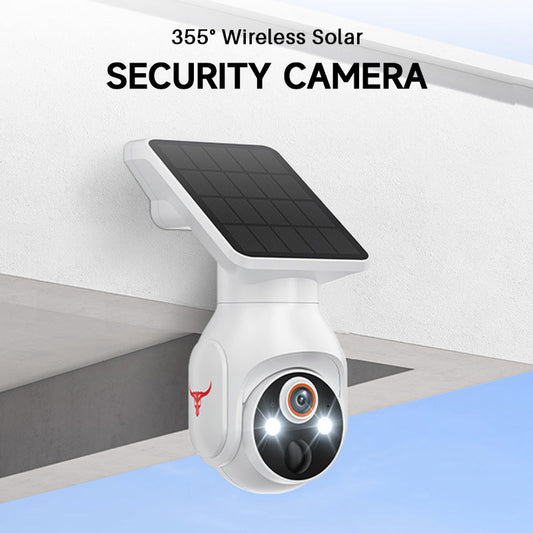 Telecamera di sicurezza solare wireless per esterni, sorveglianza WiFi alimentata a batteria 1080P, rilevamento umano, visione notturna a colori, WiFi 2,4G, live view e archiviazione cloud