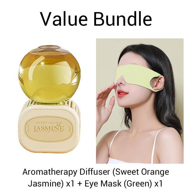 Pacchetto convenienza: diffusore per aromaterapia emozionale per profumare la casa + maschera per gli occhi