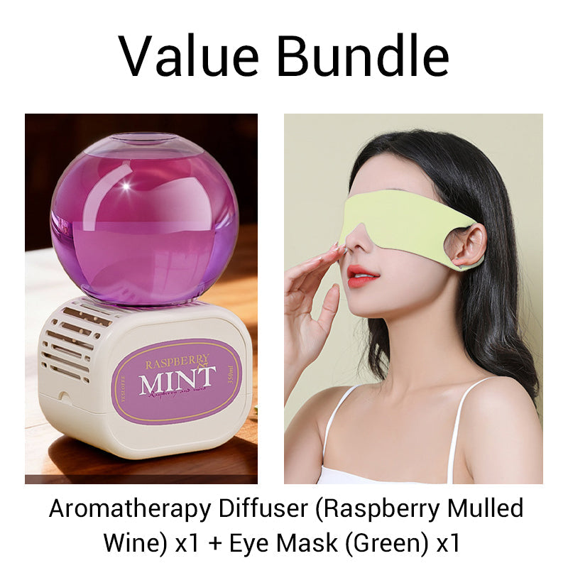 Pacchetto convenienza: diffusore per aromaterapia emozionale per profumare la casa + maschera per gli occhi