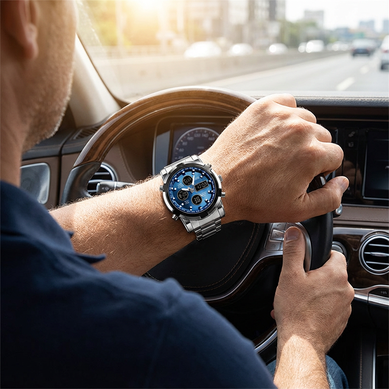 ⌚ 60% DI SCONTO! 🪖 Orologio Militare Uomo Impermeabile – Display Analogico-Digitale, Cinturino Acciaio & Resistente agli Urti 🛡️