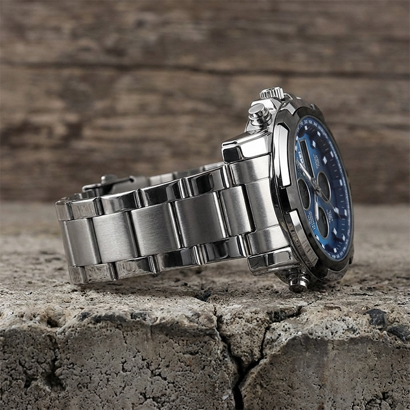 ⌚ 60% DI SCONTO! 🪖 Orologio Militare Uomo Impermeabile – Display Analogico-Digitale, Cinturino Acciaio & Resistente agli Urti 🛡️