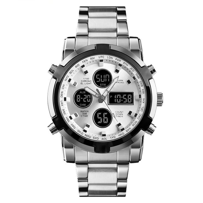 ⌚ 60% DI SCONTO! 🪖 Orologio Militare Uomo Impermeabile – Display Analogico-Digitale, Cinturino Acciaio & Resistente agli Urti 🛡️