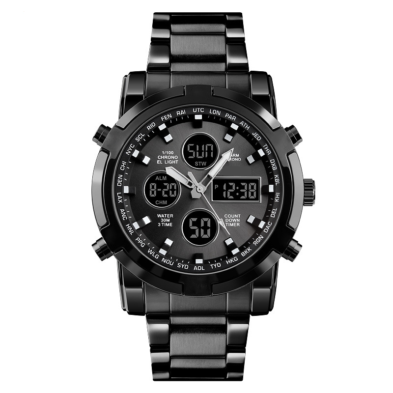 ⌚ 60% DI SCONTO! 🪖 Orologio Militare Uomo Impermeabile – Display Analogico-Digitale, Cinturino Acciaio & Resistente agli Urti 🛡️