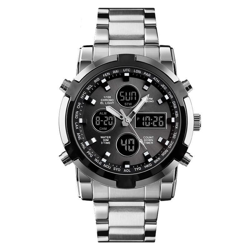 ⌚ 60% DI SCONTO! 🪖 Orologio Militare Uomo Impermeabile – Display Analogico-Digitale, Cinturino Acciaio & Resistente agli Urti 🛡️