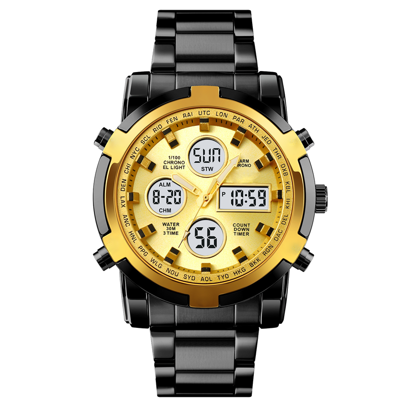 ⌚ 60% DI SCONTO! 🪖 Orologio Militare Uomo Impermeabile – Display Analogico-Digitale, Cinturino Acciaio & Resistente agli Urti 🛡️