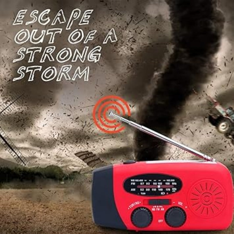 📻 50% DI SCONTO! ☀️ Radio Portatile Solare – Emergenza, Multifunzione & Ricarica USB per Outdoor/Survival 🔋