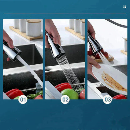 50.000+ VENDUTO!🏠 Testina di spruzzatura per rubinetto da cucina a 3 funzioni ruotabile a 720°