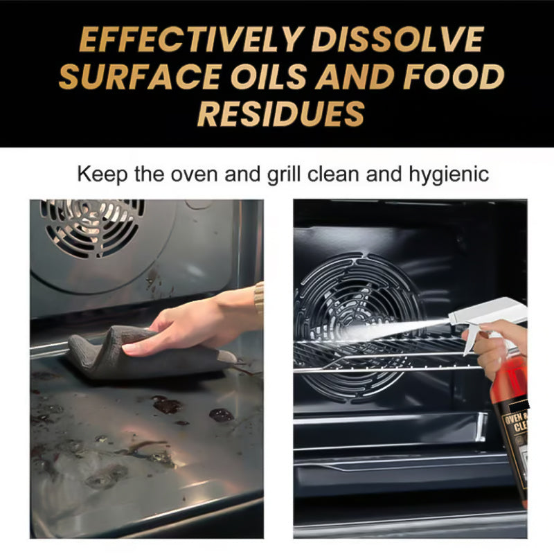 🎉 Regalo di Capodanno con il 50% DI SCONTO!🧼 Potentissimo Spray Detergente per Forni e Grill: Rimuove Facilmente Grasso e Residui di Cibo – Senza Strofinare!