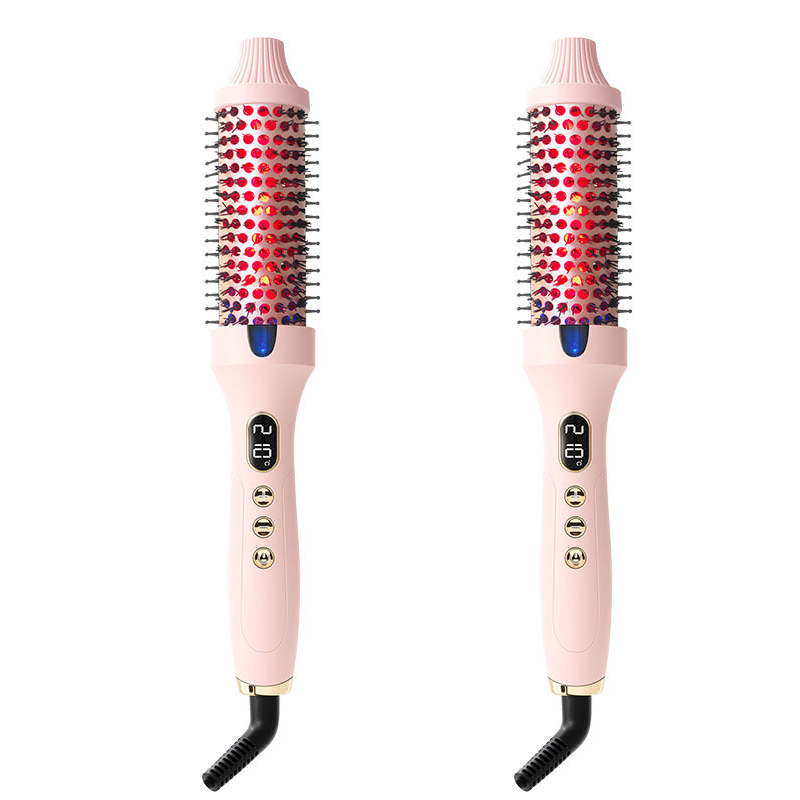 Pettine riscaldato 2 in 1 per lisciare e arricciare i capelli