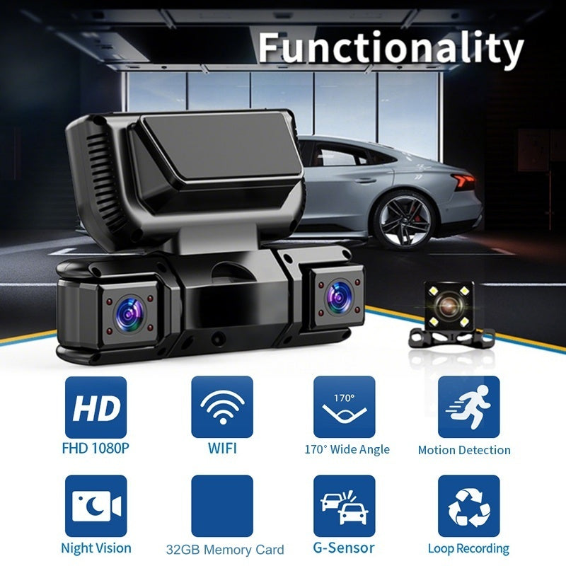 👨‍🍳 Novità 2026 – 50% DI SCONTO! 🥘 Telecamera Auto 4 Canali con WiFi e Visione Notturna – Registrazione Anteriore, Interno Cabina e Posteriore in HD 1080P! 🚗📹