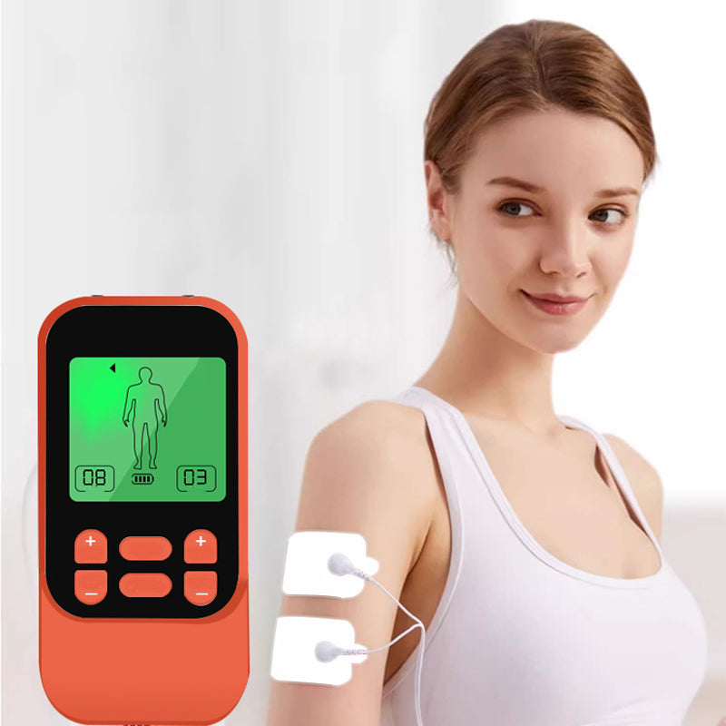 Elettrostimolatore Muscolare TENS Portatile a Doppio Canale