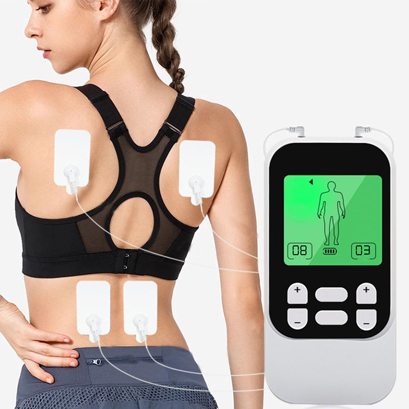 Elettrostimolatore Muscolare TENS Portatile a Doppio Canale
