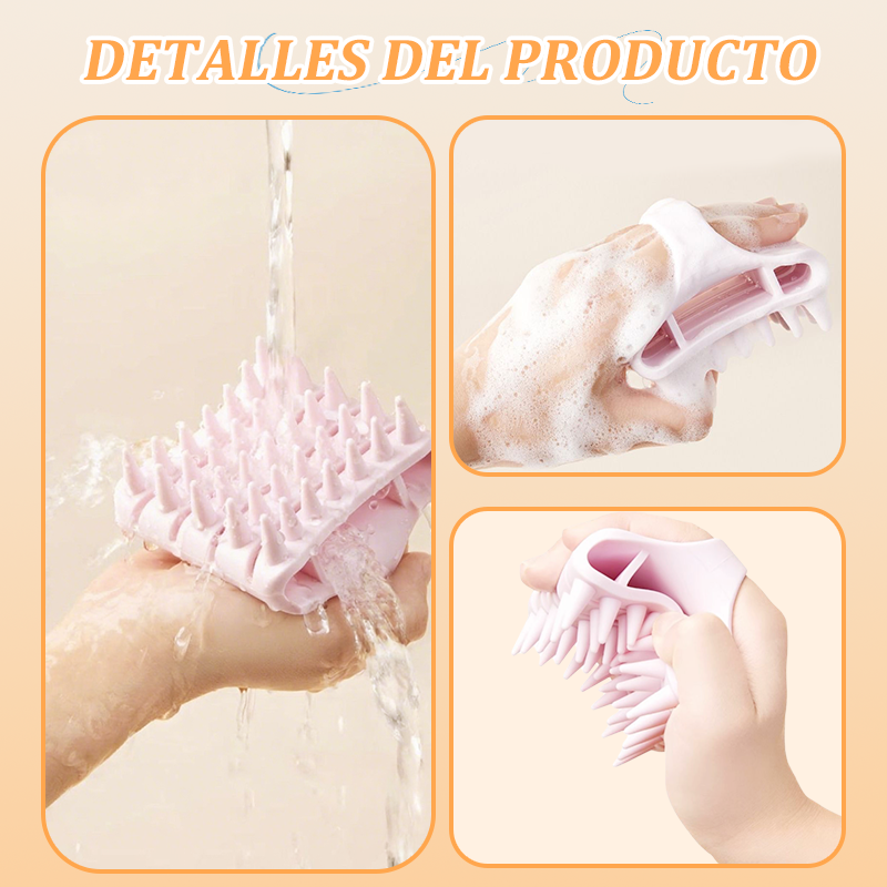 Masajeador de Silicona para el Cuero Cabelludo