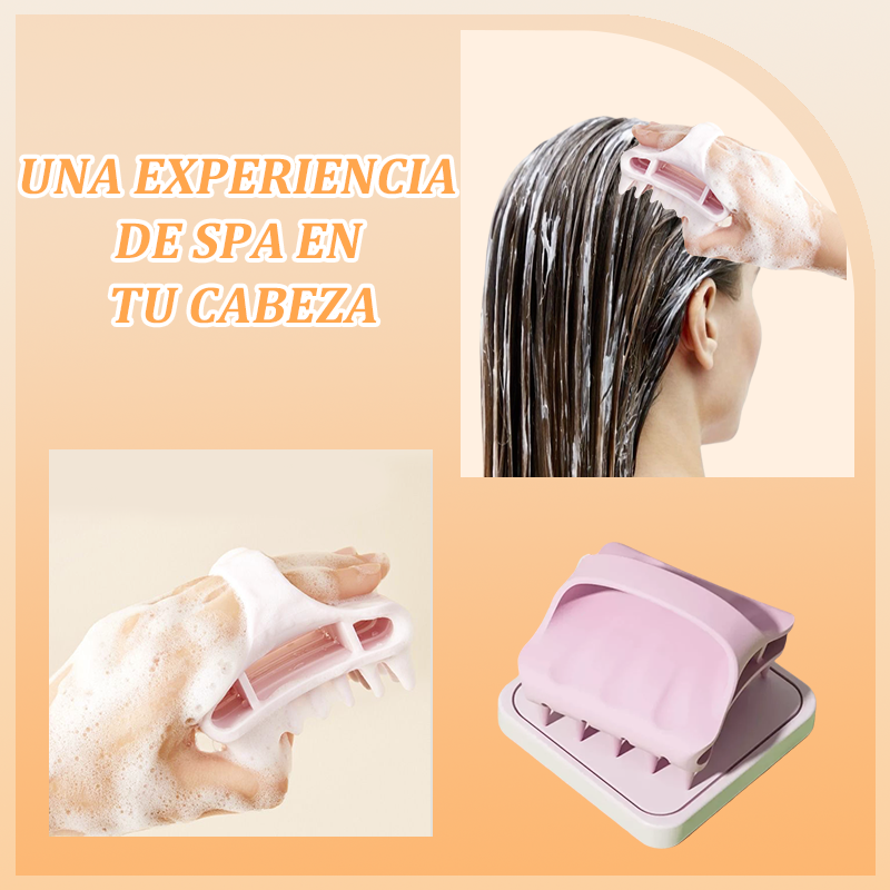 Masajeador de Silicona para el Cuero Cabelludo