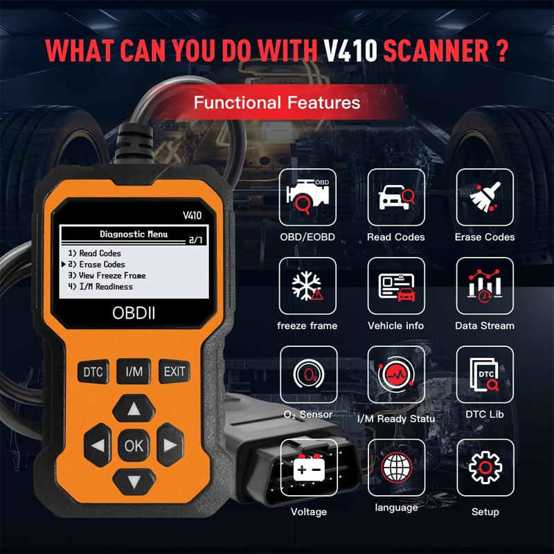 🔧🚗 50% di sconto ⚡ Scanner OBD2 Professionale – Diagnosi completa, cancellazione codici in 1 clic e supporto multilingue! Compatibile con tutti i veicoli dal 1996 📊💡
