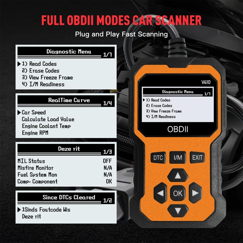 🔧🚗 50% di sconto ⚡ Scanner OBD2 Professionale – Diagnosi completa, cancellazione codici in 1 clic e supporto multilingue! Compatibile con tutti i veicoli dal 1996 📊💡