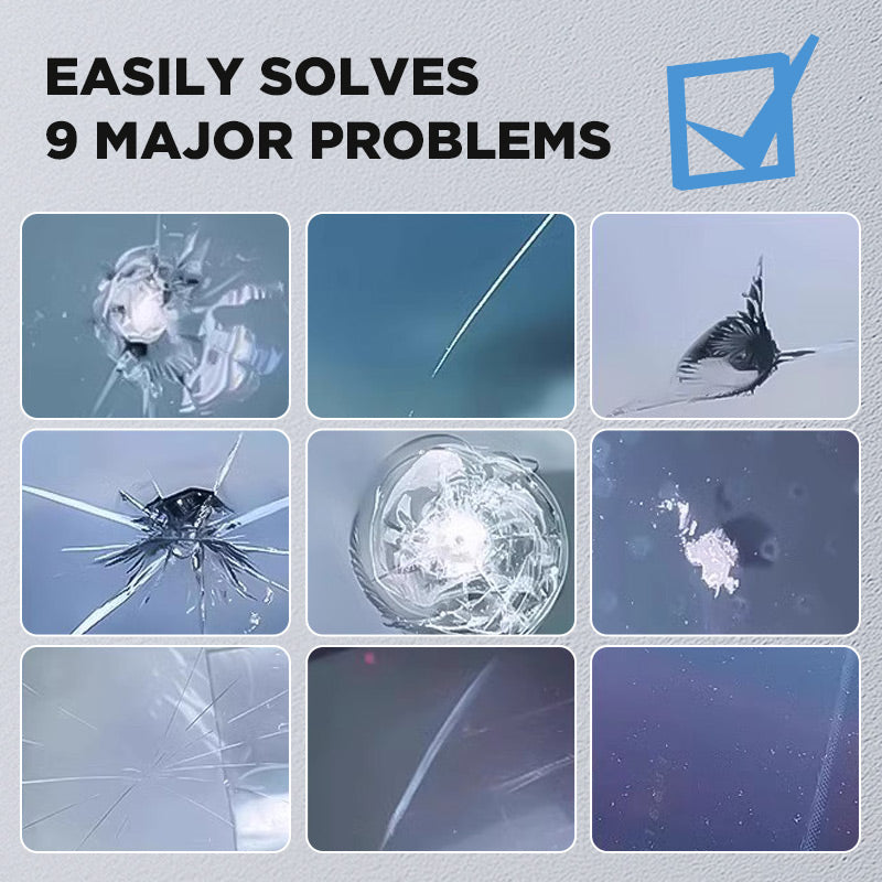 Kit Riparazione Vetri per Crepe e Scheggiature