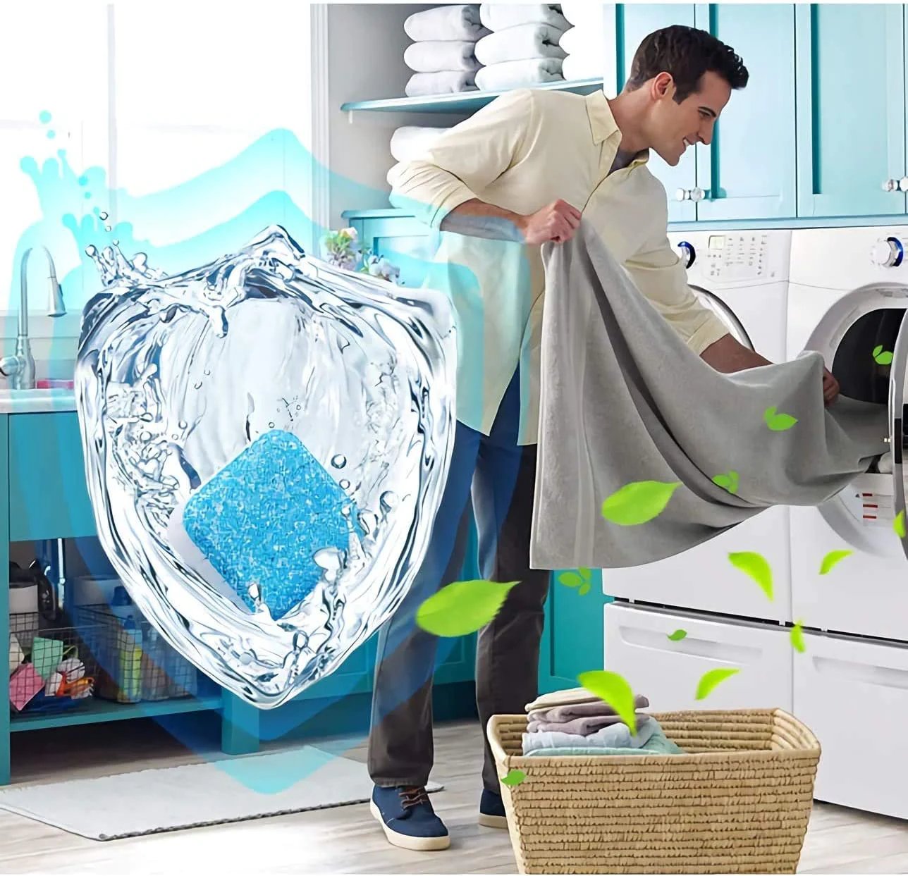 🧼 ACQUISTA 1, OTTIENI 1 GRATIS! 💦 Pastiglie per la pulizia profonda della lavatrice – Elimina il 99% dei batteri, Rimuove gli odori & Previene la muffa 🧽