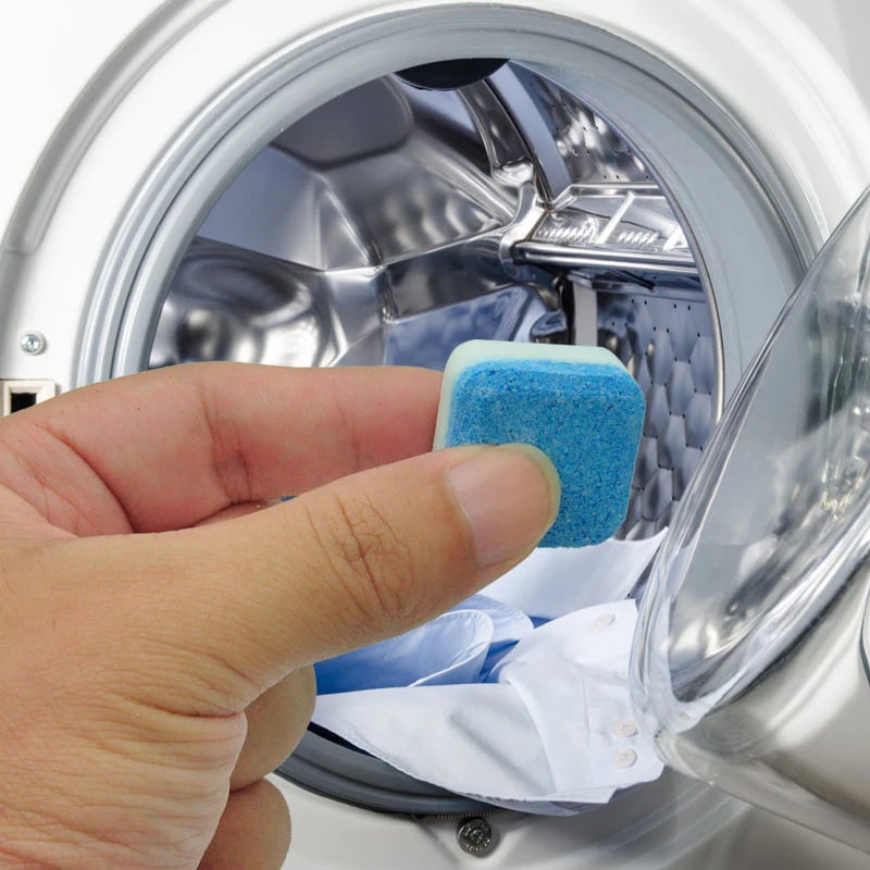 🧼 ACQUISTA 1, OTTIENI 1 GRATIS! 💦 Pastiglie per la pulizia profonda della lavatrice – Elimina il 99% dei batteri, Rimuove gli odori & Previene la muffa 🧽