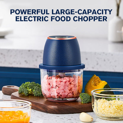 🥕 56% DI SCONTO! ⚡ Tritatutto Elettrico di Grande Capacità – 1000W, Lame in Acciaio Inossidabile & Pulsante Impulso per Controllo Totale 🥬