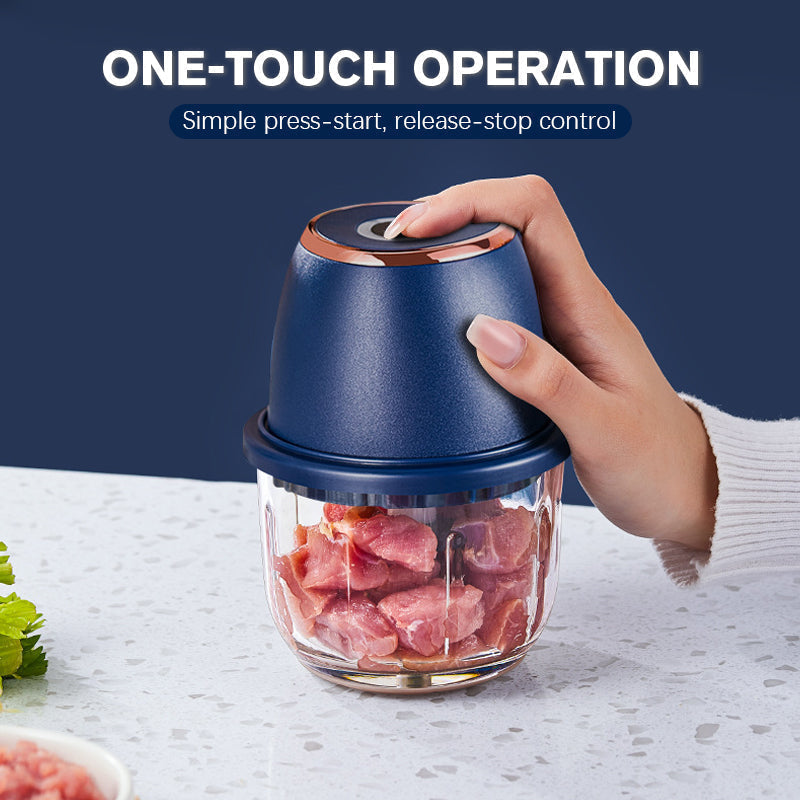 🥕 56% DI SCONTO! ⚡ Tritatutto Elettrico di Grande Capacità – 1000W, Lame in Acciaio Inossidabile & Pulsante Impulso per Controllo Totale 🥬