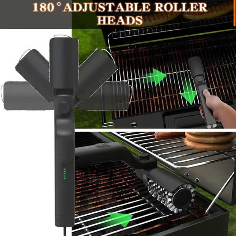 ⚡ Spazzola Elettrica per Barbecue Senza Fili – 50% SCONTO! Pulisci il Grill in Pochi Secondi 🍖