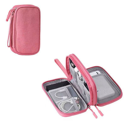 Borsa da viaggio portatile per dispositivi elettronici a doppio strato